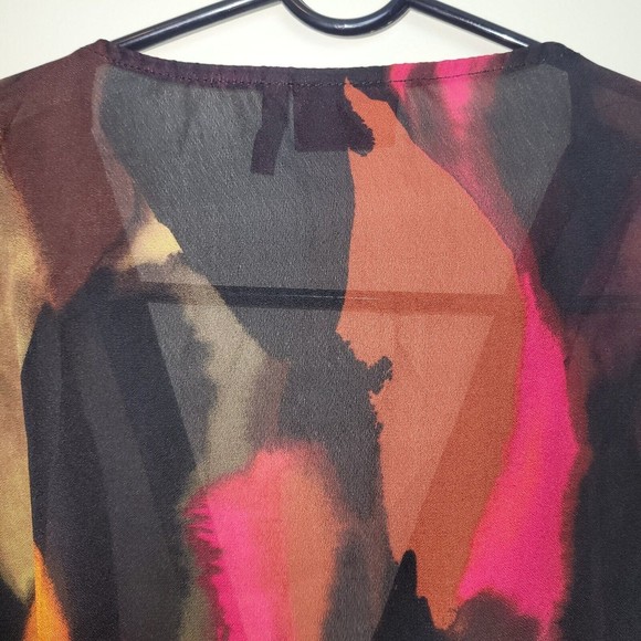 Tapemeasure Womens Abstract Multi-Color Sequin Top Size Large L - Picture 8 of 12